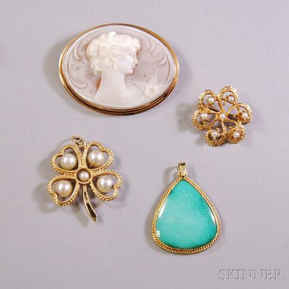 Four Assorted Jewelry Items