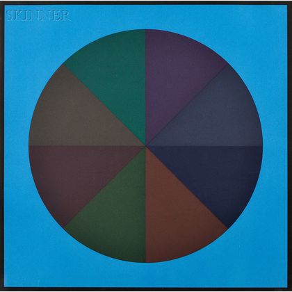 Sol LeWitt (American, 1928-2007) A Circle Divided into Eight Equal Parts, with Colours Superimposed in Each Part