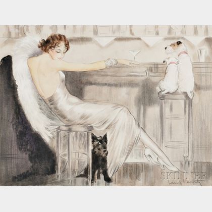 Attributed to Louis Icart (French, 1888-1950) Study for/after Martini, Cocktail