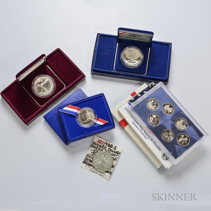 Five Commemorative Coins and Three Mint Sets