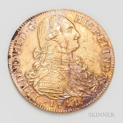 1811/0 Columbian Santa Fe de Nuevo Reino Mint 8 Escudos