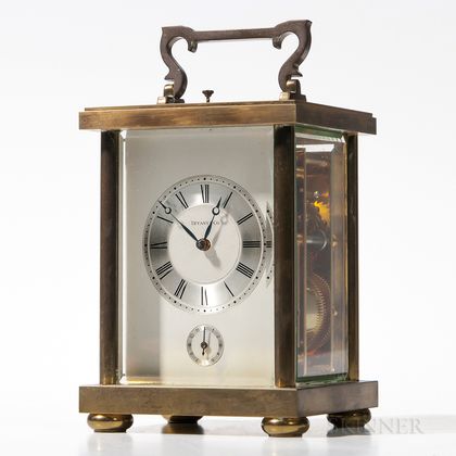 Tiffany Brass Carriage Clock