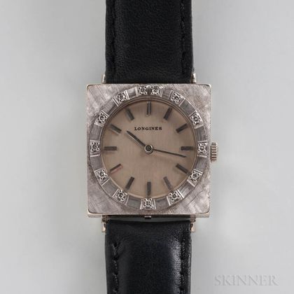 Longines 18kt White Gold Manual-wind Wristwatch