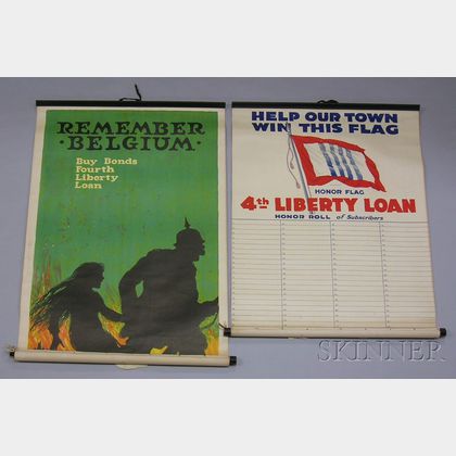 Eleven WWI Lithograph Liberty Loan and Bond Related Posters
