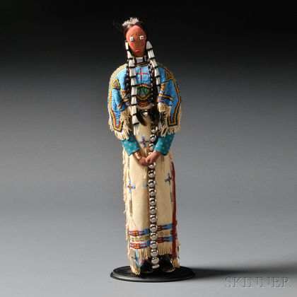 Contemporary Lakota Female Doll Attributed to Charlene Holy Bear