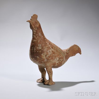 Pottery Figure of a Rooster