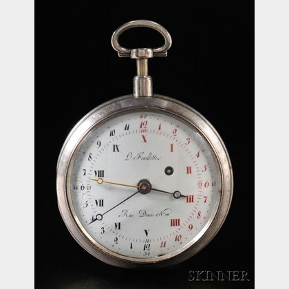 L. Feuillette Quarter-repeating Decimal Dial Watch