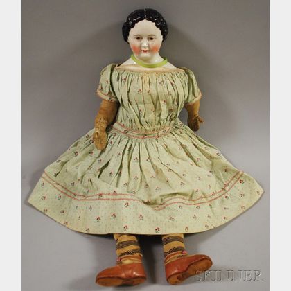 Large Brown-eyed China Doll