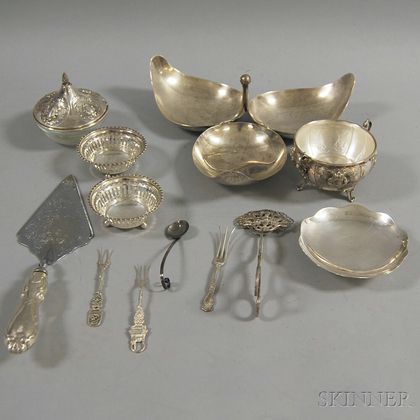 Assorted Group of Sterling Silver Tableware and Flatware