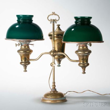 Brass Double-arm Student's Lamp
