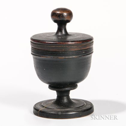 Black-painted Urn Form Jar