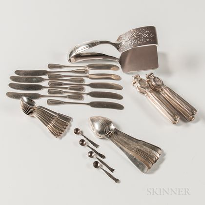 Thirty-one Pieces of Tiffany & Co. Sterling Silver Flatware