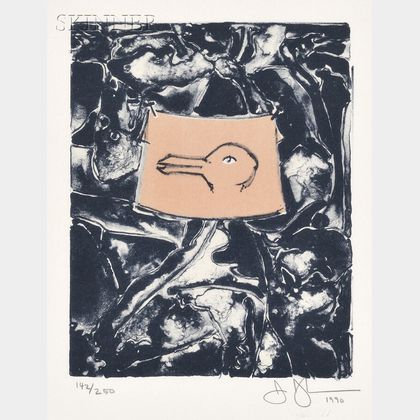 Jasper Johns (American, b. 1930) Untitled (Duck)