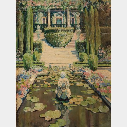 Jane Peterson (American, 1876-1965) A California Garden