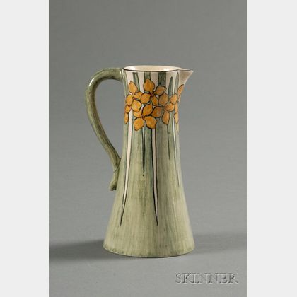 Newcomb College Decorated Pottery Pitcher