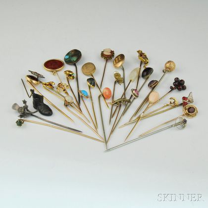 Small Collection of Antique Stickpins