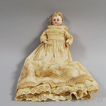 French Bisque Shoulder Head Doll