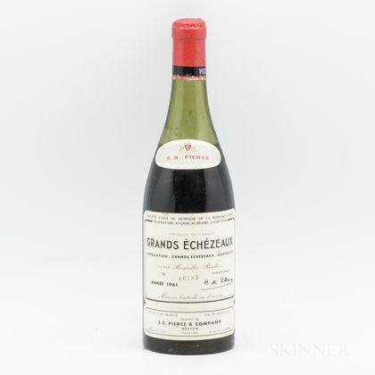 Domaine de la Romanee Conti Grands Echezeaux 1961, 1 bottle 