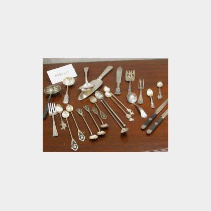 Approximately Seventy-five Pieces of Miscellaneous Sterling and Silver Flatware