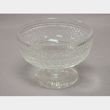 Waterford Colorless Cut Glass Footed Bowl. 