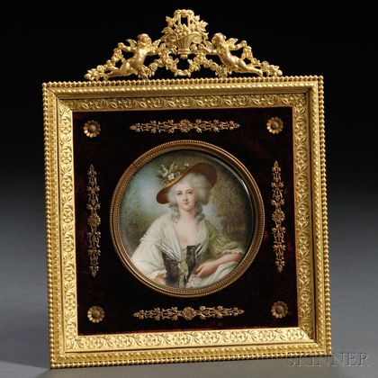 Portrait Miniature on Ivory of Princess Elisabeth of France