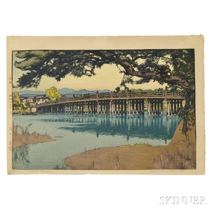 Hiroshi Yoshida (1876-1950),Seta Bridge