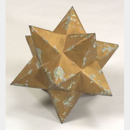 Twelve-Point Star Zinc Ornament