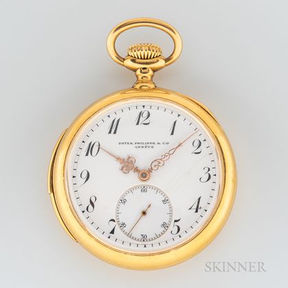 Patek Philippe & Co. 18kt Gold Five-minute Repeater Open-face Watch