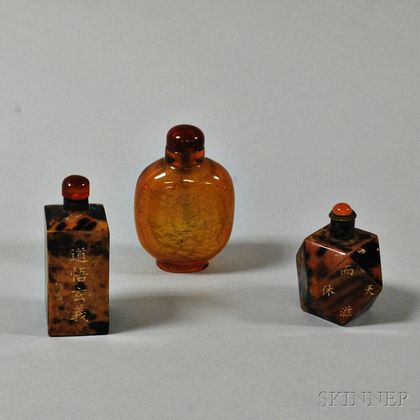 Three Snuff Bottles, China