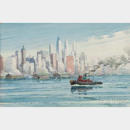 Carl Ivar Gilbert (American, 1882-1959) Hudson River