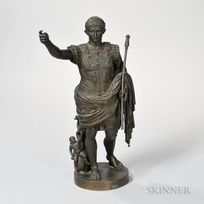 Grand Tour Bronze Figure of Julius Caesar