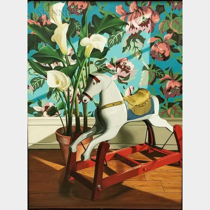 Robin Freedenfeld (American, 20th Century) Hobby Horse and Calla Lily