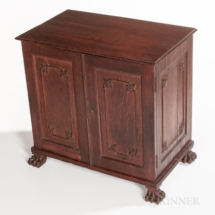 Chinese Export Oak Cabinet