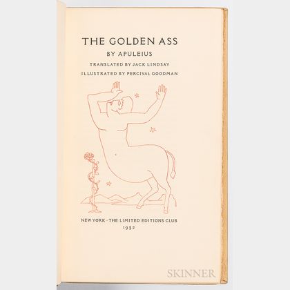 Apuleius (c. 127-c. 170 AD),The Golden Ass with Four Original Illustration Sketches.