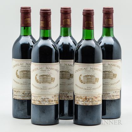 Chateau Margaux 1983, 5 bottles 