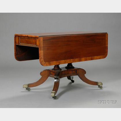 Classical Mahogany Carved Sofa Table
