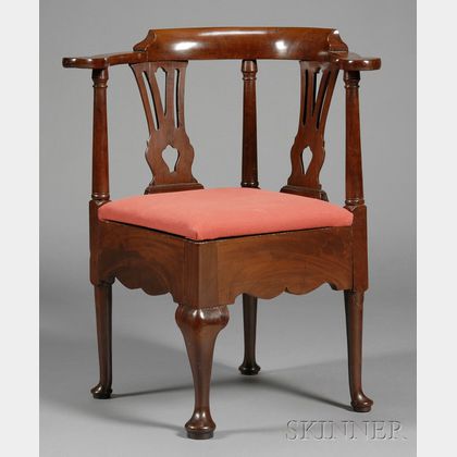 Chippendale Mahogany Chamber Chair