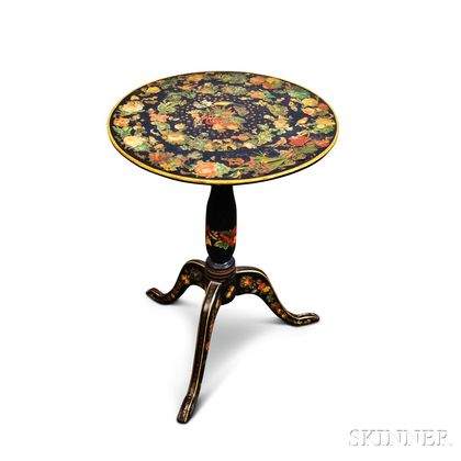 Victorian Decoupage Tilt-top Tea Table
