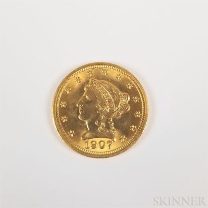 1907 $2.50 Liberty Head Gold Coin