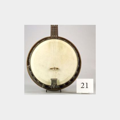 American Plectrum Banjo, William L. Lange, c. 1930, Model Paramount
