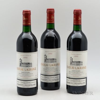 Chateau Lagrange 1990, 3 bottles 