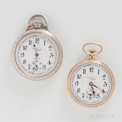 Two Illinois Watch Co. "Santa Fe Special" Open-face Watches