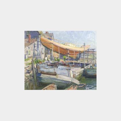 Agnes M. Richmond (American, 1870-1964) The Boatyard, Bearskin Neck