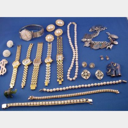 Group of Miscellaneous Costume and Other Jewelry