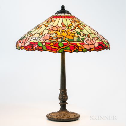 Wilkinson Mosaic Glass "Magnolia" Table Lamp