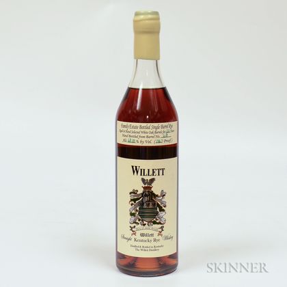Willett Family Estate Rye 22 Years Old, 1 750ml bottle 