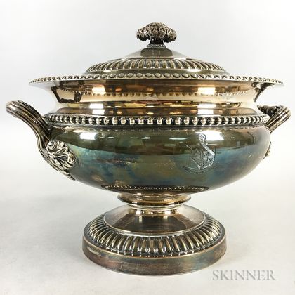 Silver-plated Lidded Footed Tureen