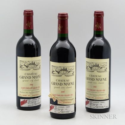 Chateau Grand Mayne 1990, 3 bottles 