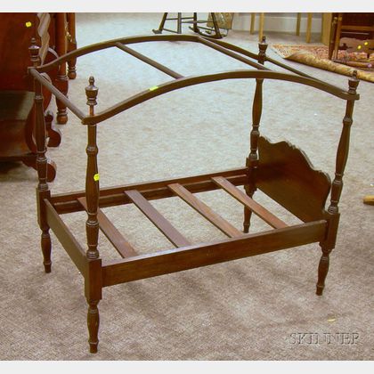 Doll's Federal-style Maple Tall Post Bed with Canopy