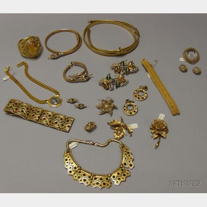 Group of Assorted Vintage Costume Jewelry